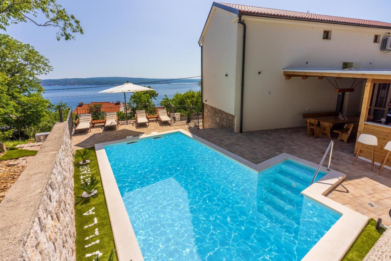 Villa Antani With Heated Pool, Sauna & Jacuzzi Crikvenica Kültér fotó