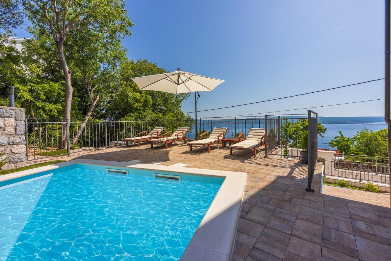 Villa Antani With Heated Pool, Sauna & Jacuzzi Crikvenica Kültér fotó